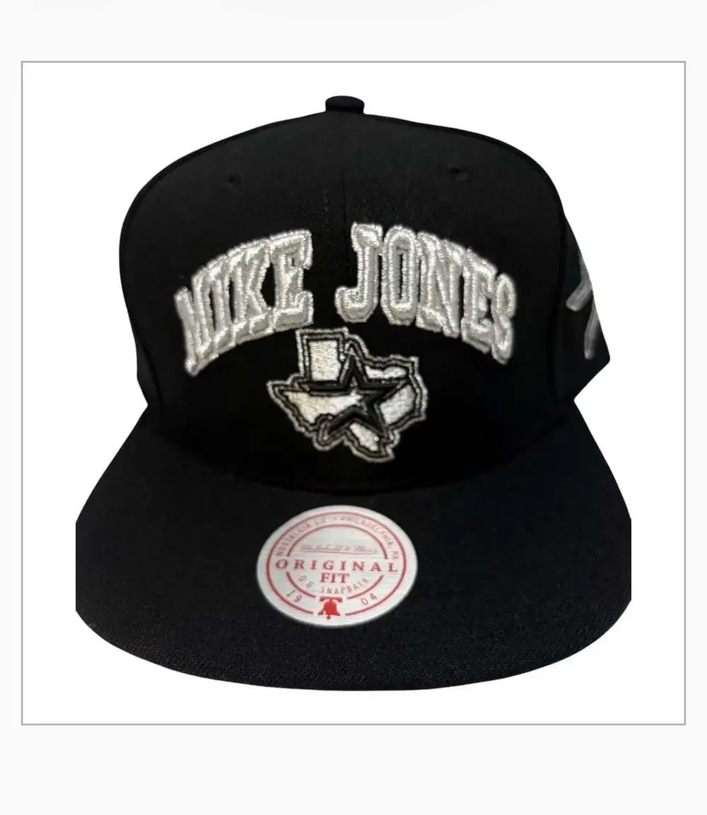 Mitchell & Ness Mike Jones Texas Snapback Hat Black